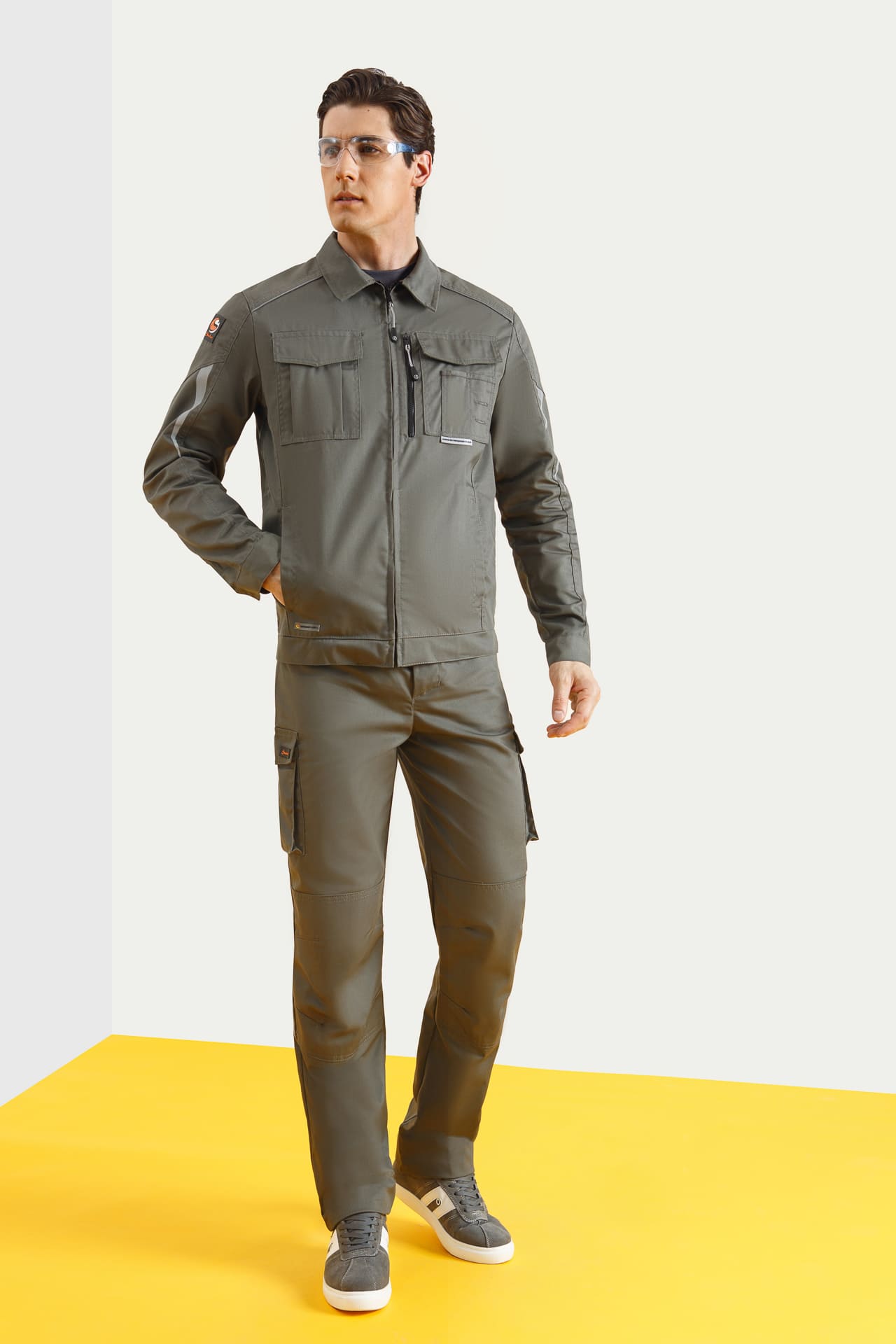 5026431 Костюм  NEW серый хаки STATUS  Летняя спецодежда  размер 64-66/182-188  - Вид №7