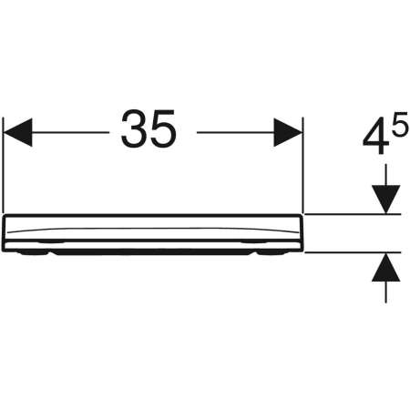 500.240.01.1 Сиденье для унитаза Geberit Smyle Square тонкое исполнение, тип Sandwich Geberit  - Вид №3