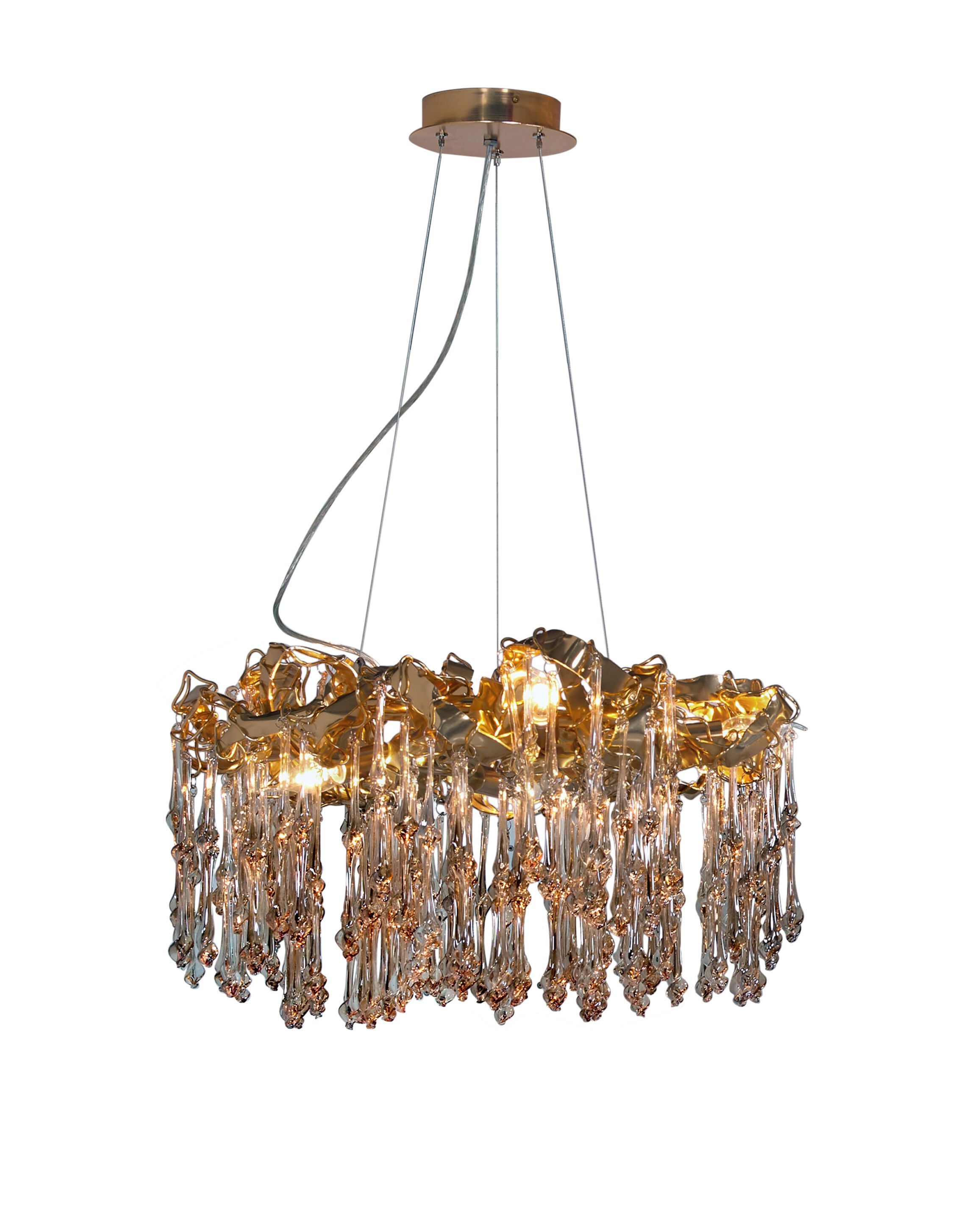 Алюминиевый и стеклянный подвесной светильник K-Lighting Sculpture ARCH-00049840 - Вид №1