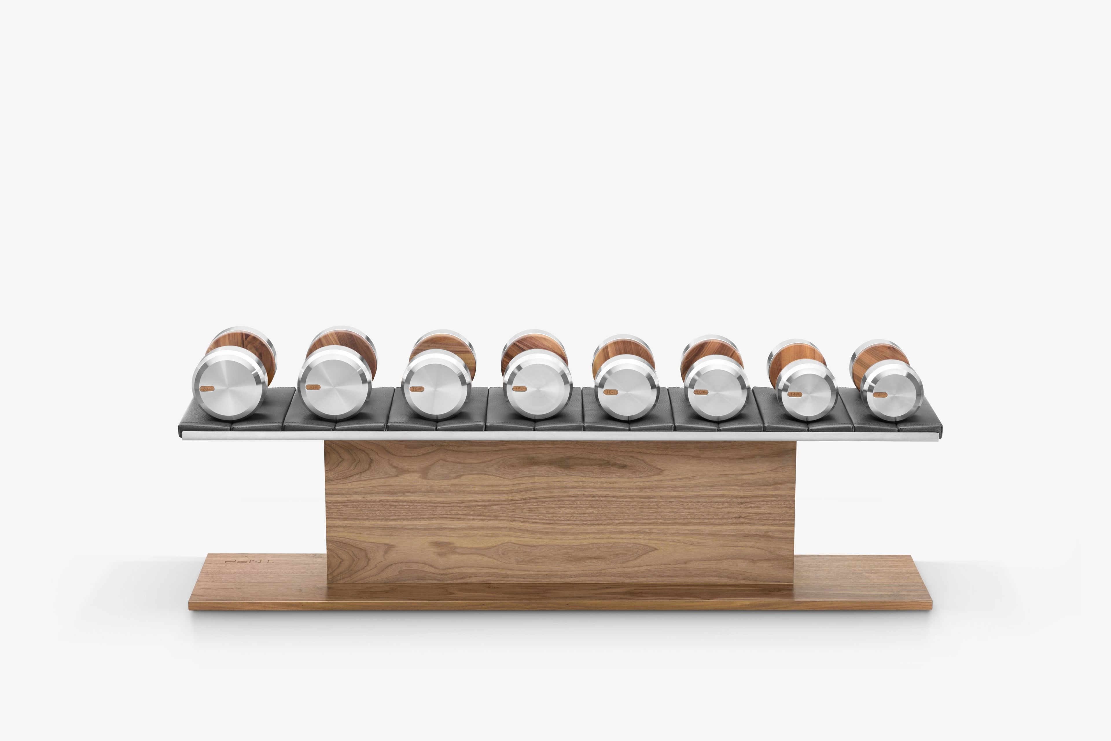 Набор гантелей из нержавеющей стали и дерева PENT Colmia ARCH-00119837 - Вид №3