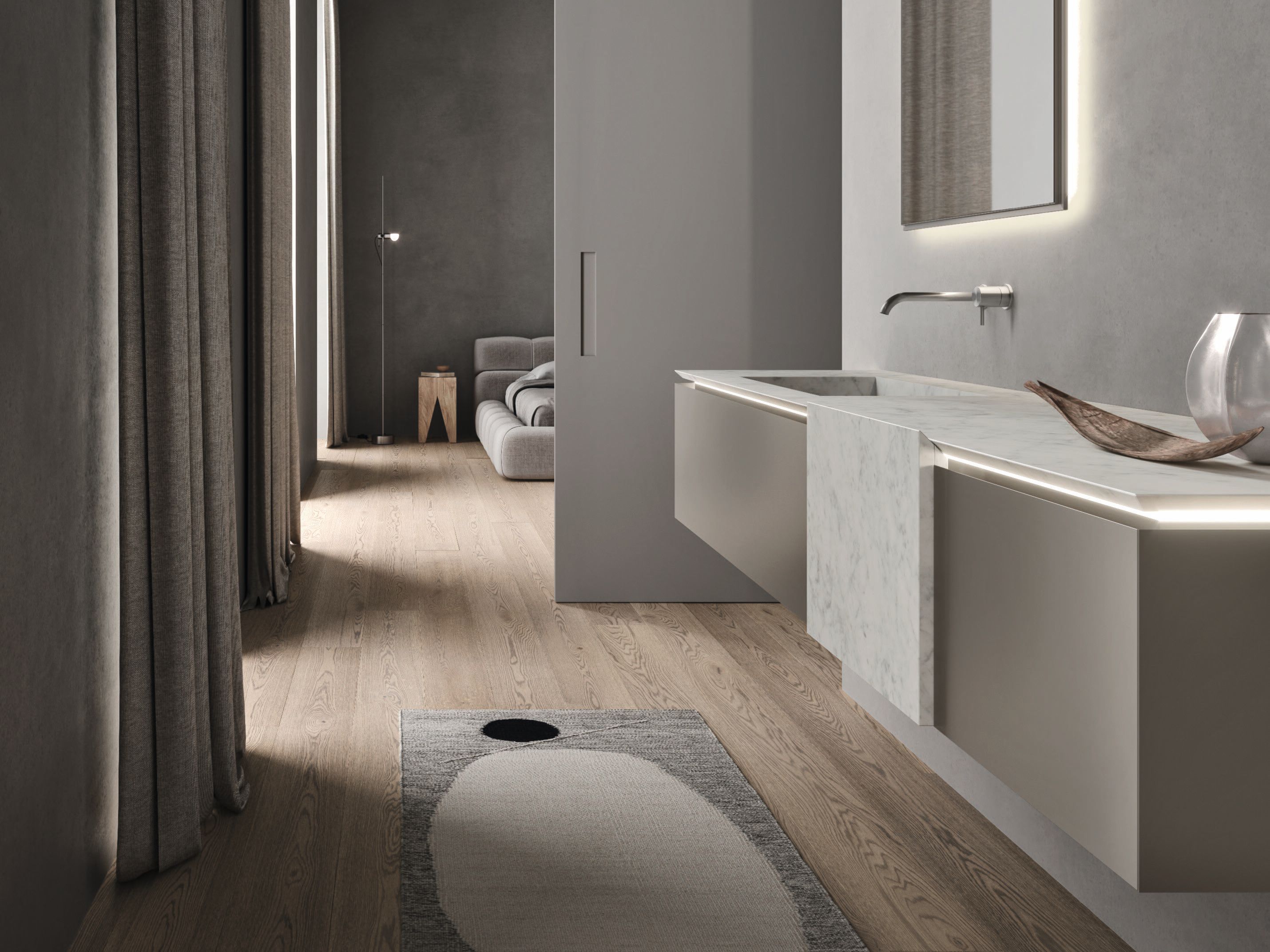 Полная мебель для ванной комнаты Noorth чистый ARCH-00087238