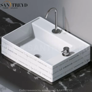 L640420 Накладная раковина на столешницу  прямоугольная A. e T. Italia Fly