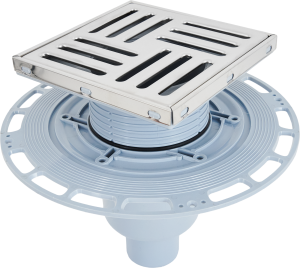 Душевой трап комбинированный 150x150 мм с регулировкой высоты 86395358