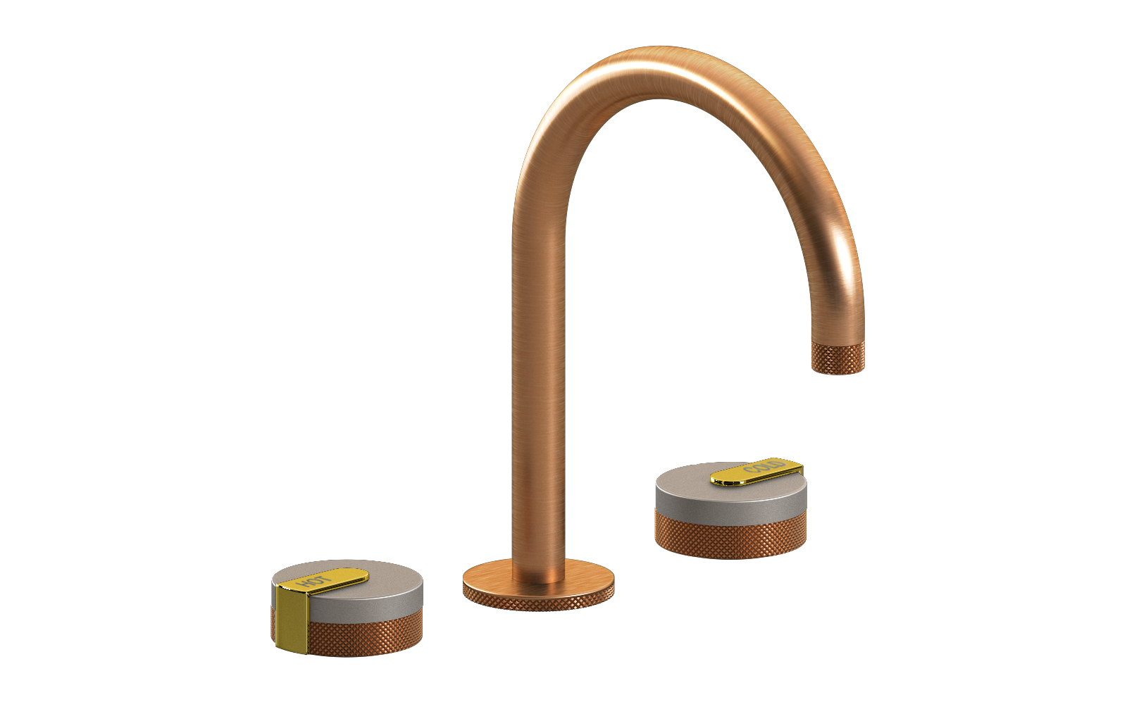 E-11512-R1SN-L1PB-BRG Смеситель для умывальника на 3 отвертия GRAFF MOD+