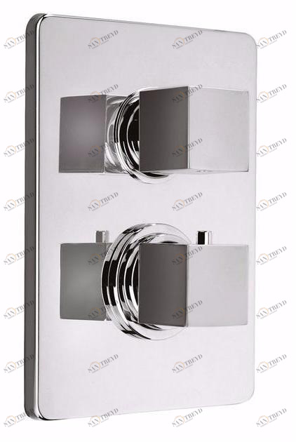 Rubinetteria Giulini Смеситель для душа на 2 отверстия с тарелкой Pablolux F8212-pb