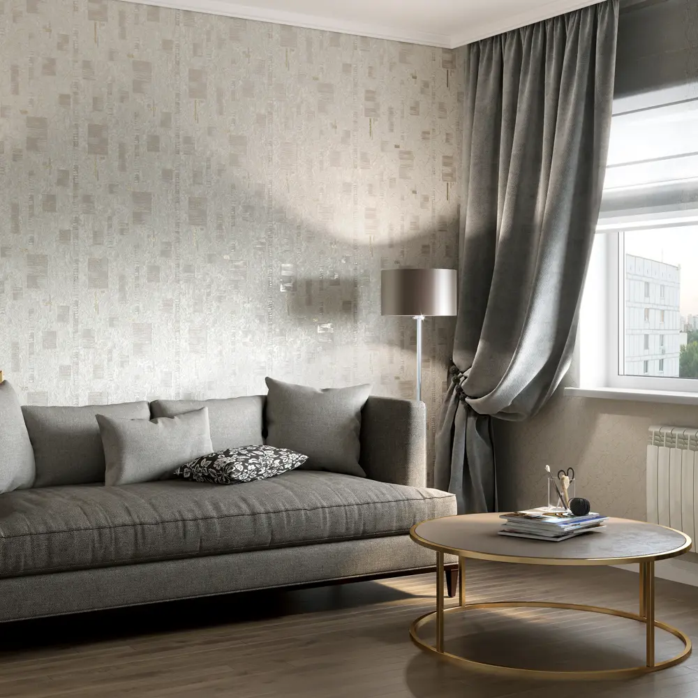 Обои флизелиновые Home Color Matrix бежевые 1.06 м HC31066-12 82555257 STLM-2036853 - Вид №3