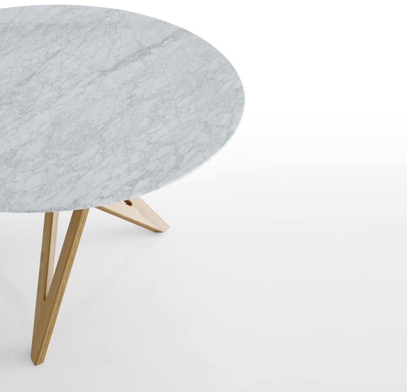 Ligne Roset Круглый обеденный стол из каррарского мрамора sun-id-1468496 - Вид №2