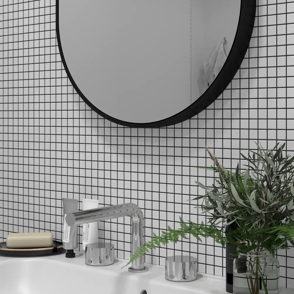 Мозаика стеклянная Artens Swam 32.7x32.7 см цвет белый 20 шт STLM-2084020