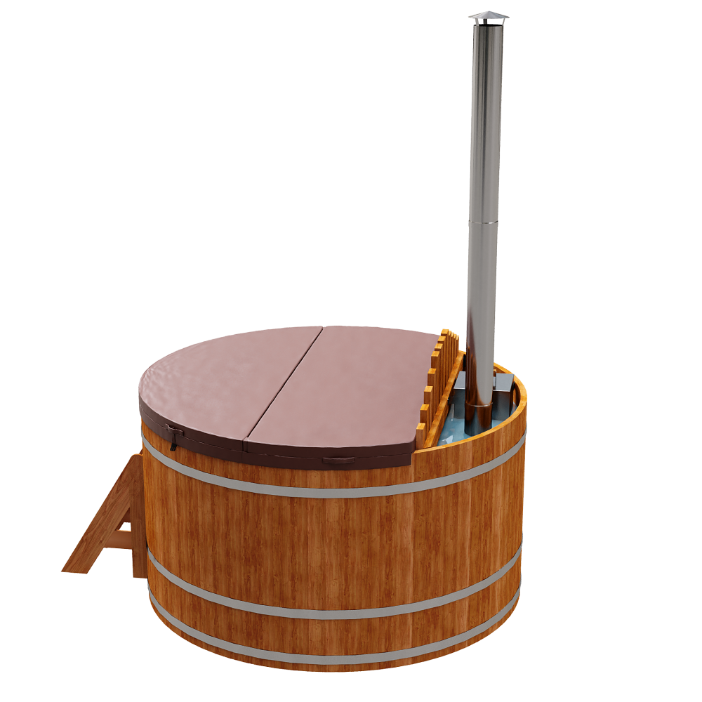 1614 Фурако из кедра D=2.1 с внутренней печкой. Высота 1,2м. Исполнение "Стандарт". Alyarus  - Вид №4