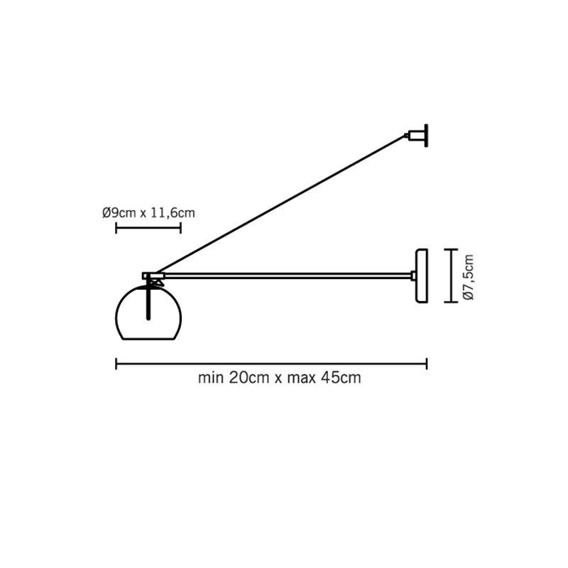 Светильник настенный белый Fabbian D57D0701 FABBIAN  00-3882544 Белый  - Вид №2