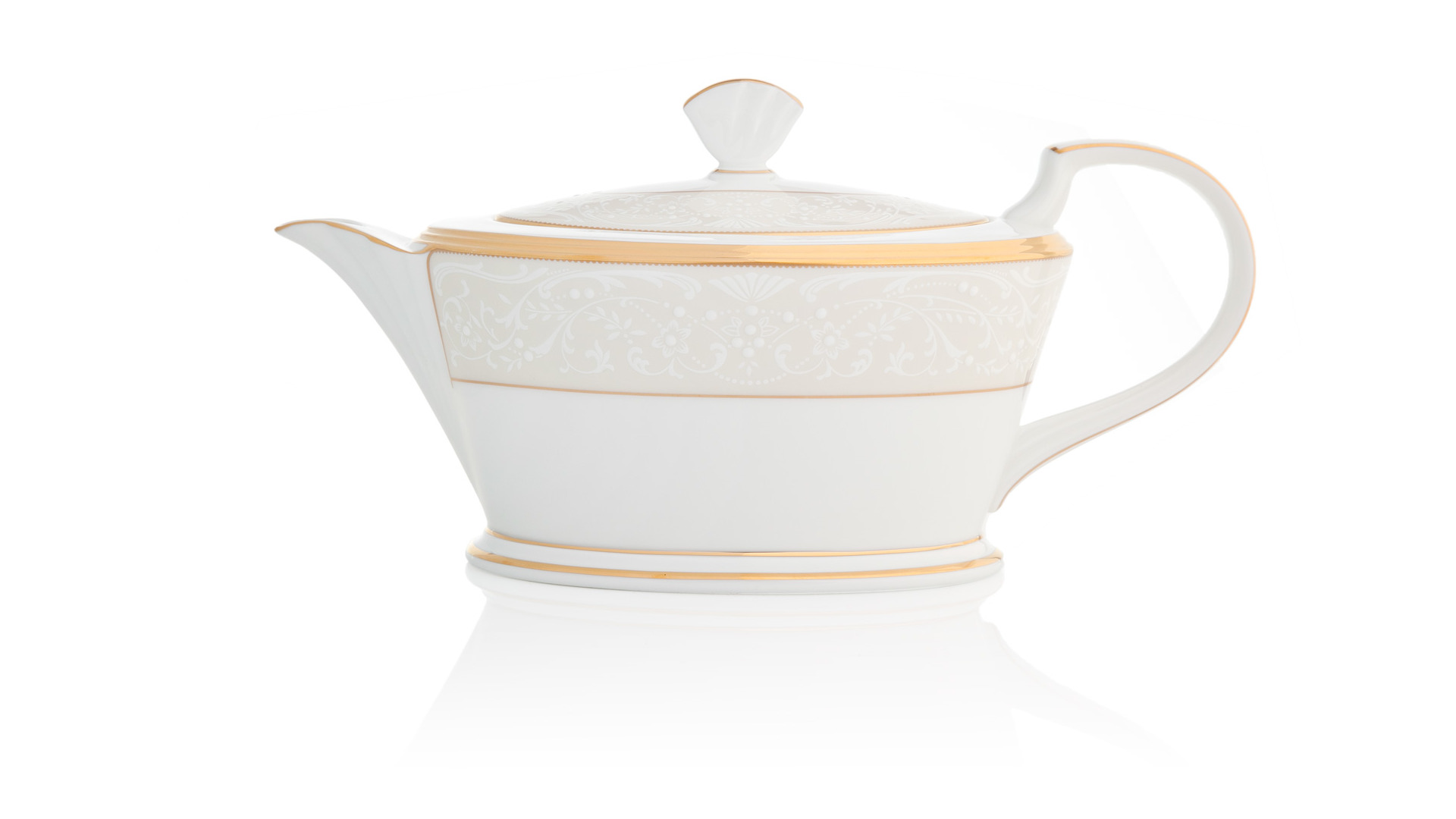 10671175 Noritake Сервиз чайный Noritake "Белый дворец" 6/21 Фарфор костяной  - Вид №1