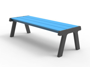 Скамейка из полиэтилена без спинки