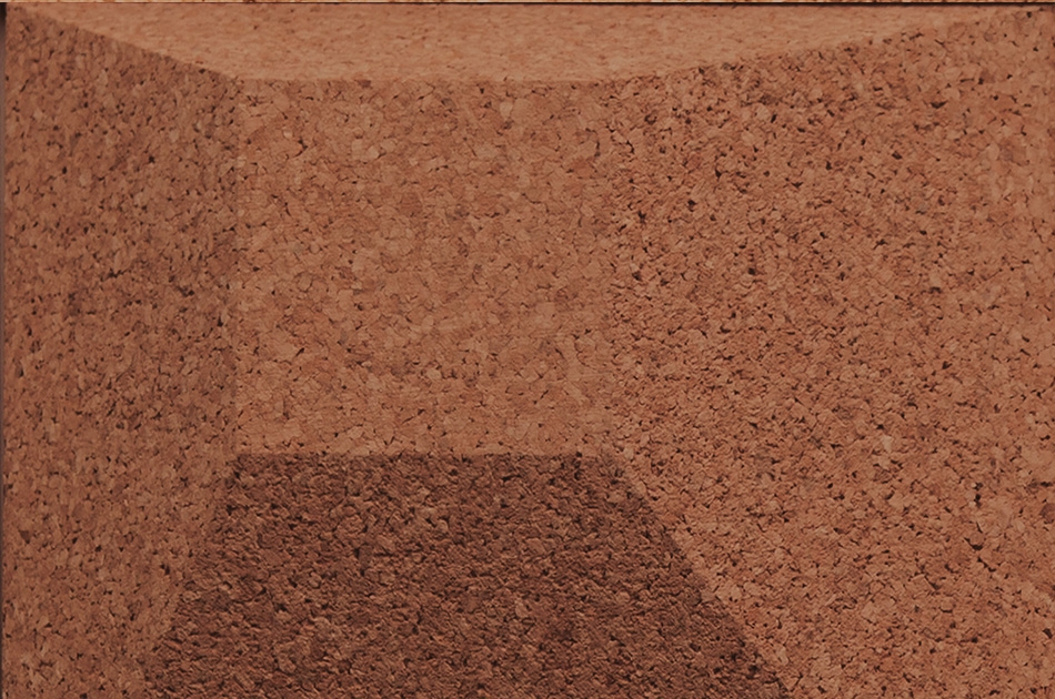 313 312 616 Пробковая 3D-плитка для стен Douro Terracotta GRANORTE 3DForms - Вид №1