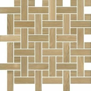 Мозаика и 3D панели из дерева Tarsi Плетёнка 501 Дуб Селект (Гладкая) 351х351 мм.
