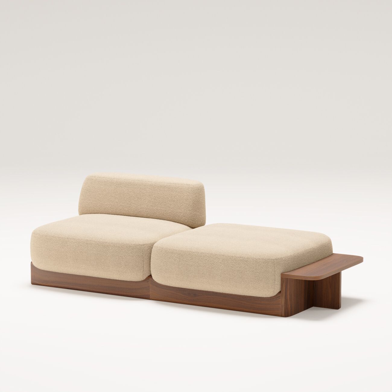 Угловой диван из ткани и ореха с шезлонгом Wewood Dome ARCH-00033638 - Вид №17