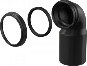 Колено стока, комплект DN90/110