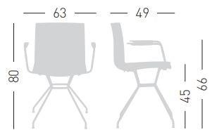 GABER Кресло на козлах с подлокотниками из технополимера Fuller sun-id-1378886 - Вид №6