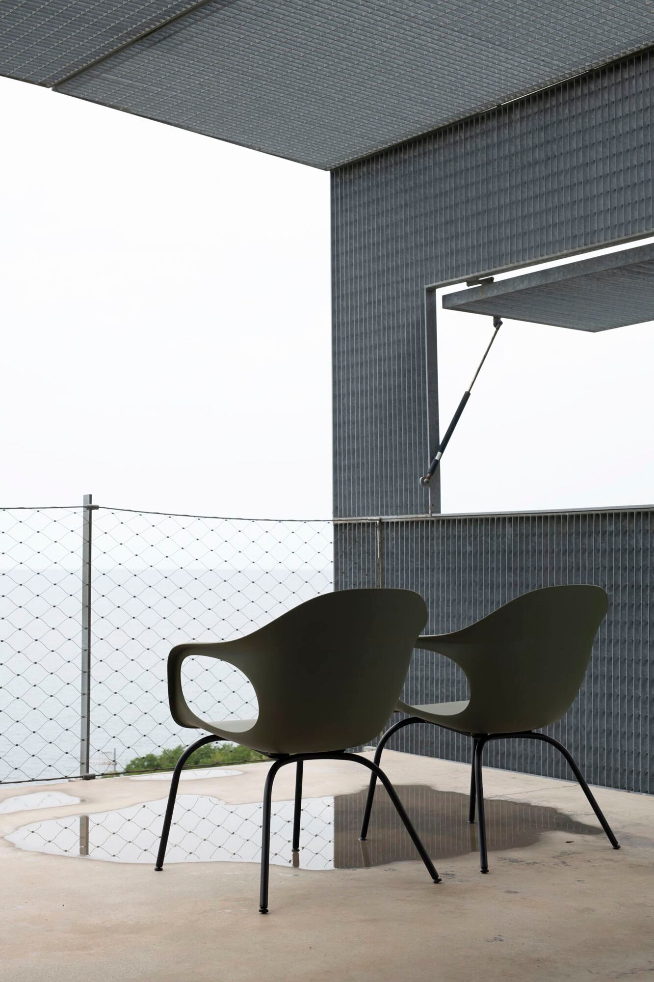 Рециркулированный пластиковый стул с подлокотниками Kristalia Elephantino ARCH-00016447 - Вид №1