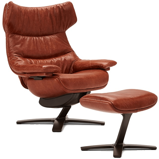 Natuzzi Кожаное кресло-реклайнер с подголовником sun-id-1449076 - Вид №1