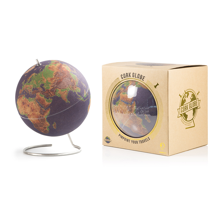 SK CORKGLOBE3 Глобус цветной colour большой Suck UK  - Вид №13