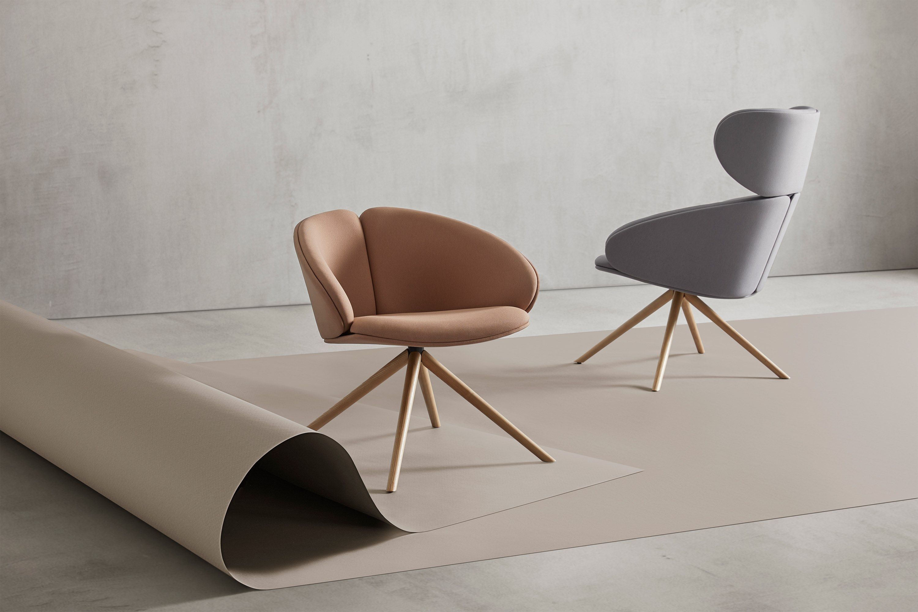 Тканевое кресло с подголовником Mobboli Peach ARCH-00099129 - Вид №8