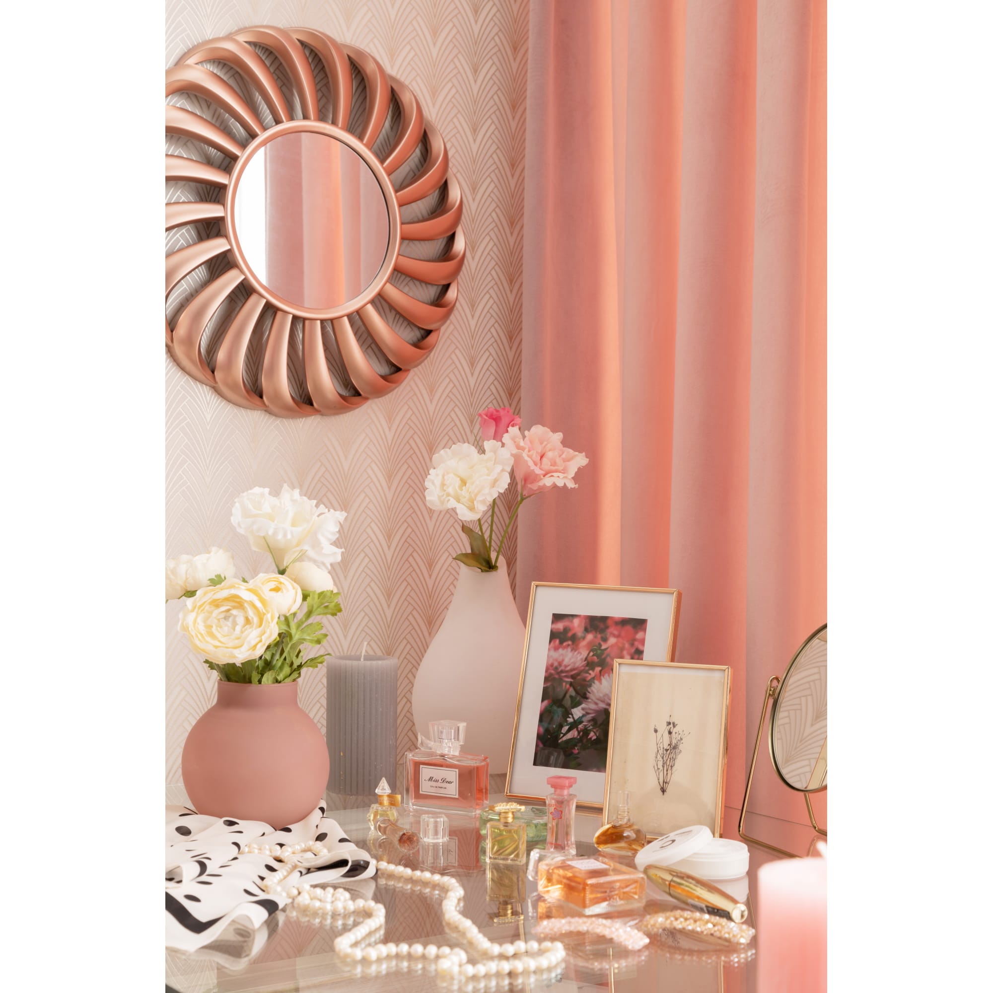 82223396 Ваза «Токио» 3 малая, стекло, цвет розовый матовый Santreyd  - Вид №2