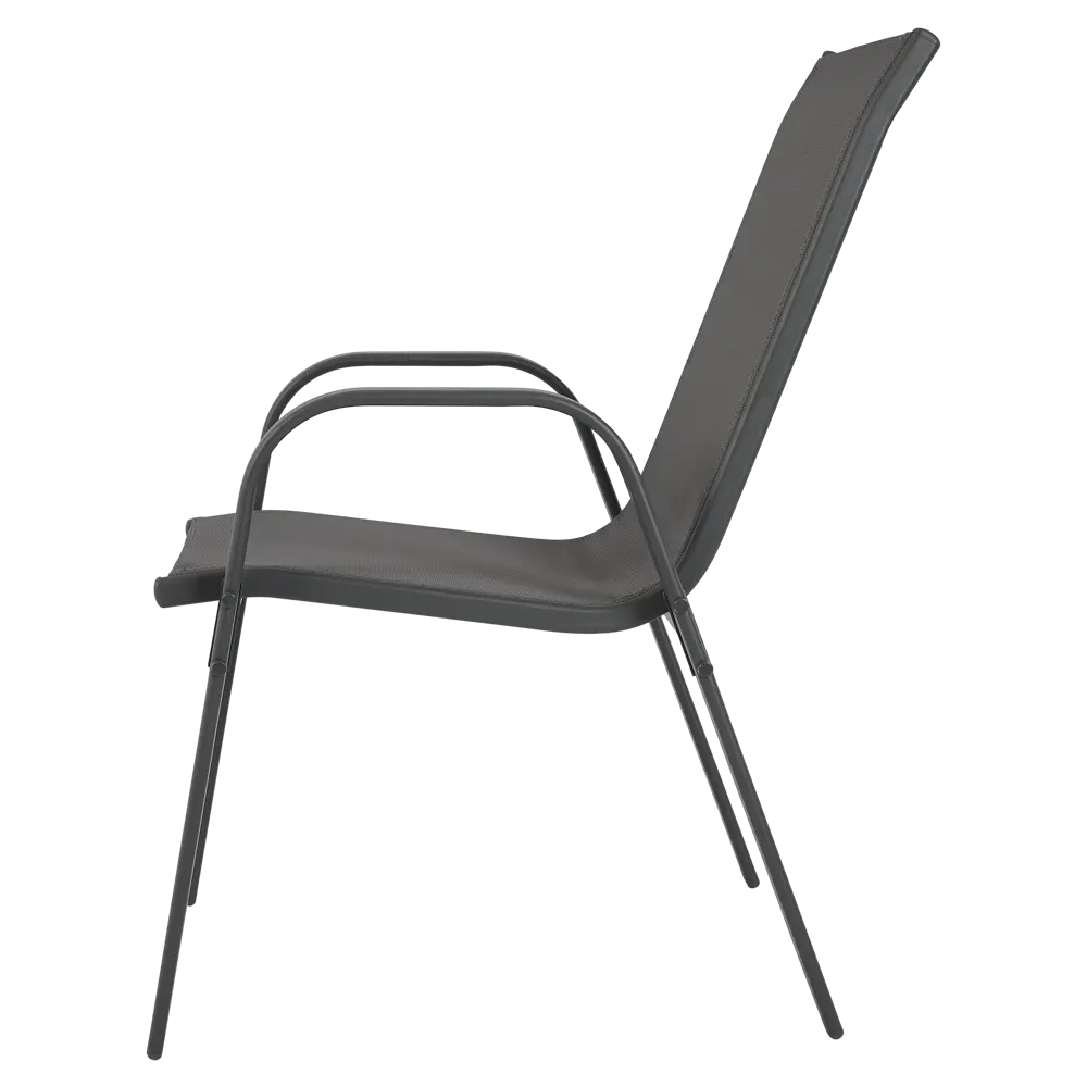 Комплект стульев садовых BEGINIA Alma 70x54x91.5 см сталь серый 2шт STLM-2092841 - Вид №9