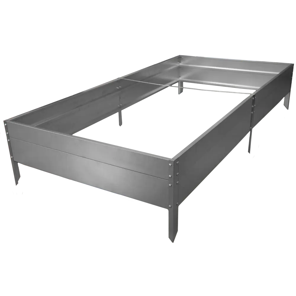 Высокая грядка 70x26x200 см v364 л металл серый 89094993 STLM-2085645 Santreyd 
