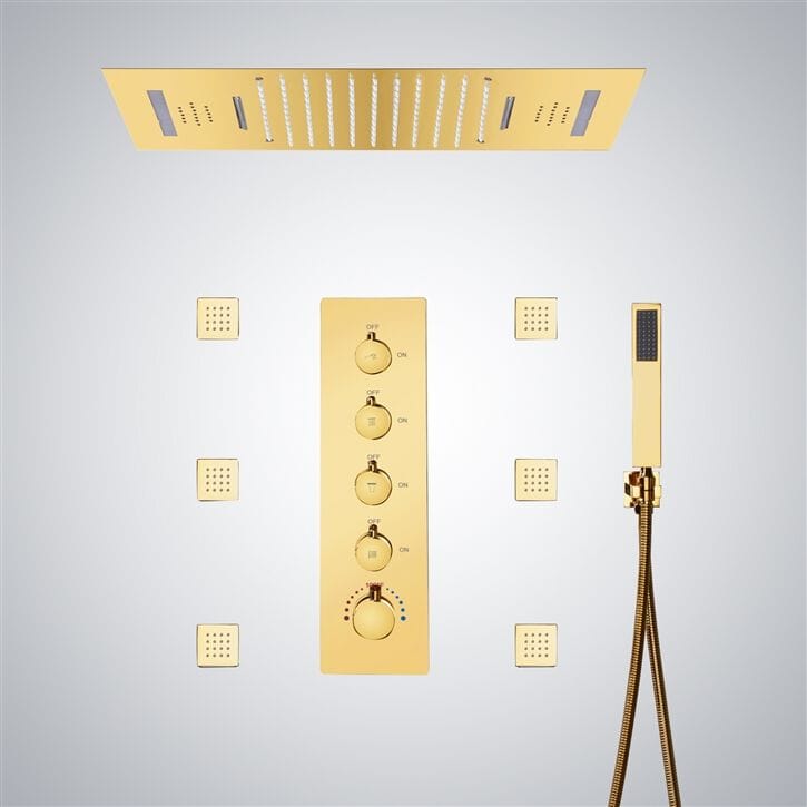 Утопленный набор для душа со светодиодной насадкой для душа Fontana Showers питьевой фонтанчик ARCH-00067134 - Вид №15