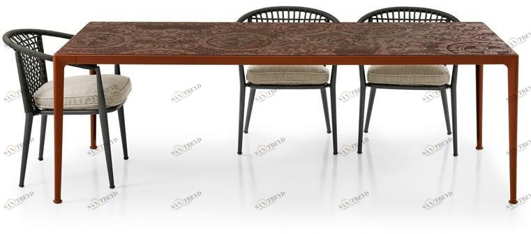 B&B Italia Outdoor Прямоугольный садовый стол из керамогранита Mirto outdoor sun-id-1493307
