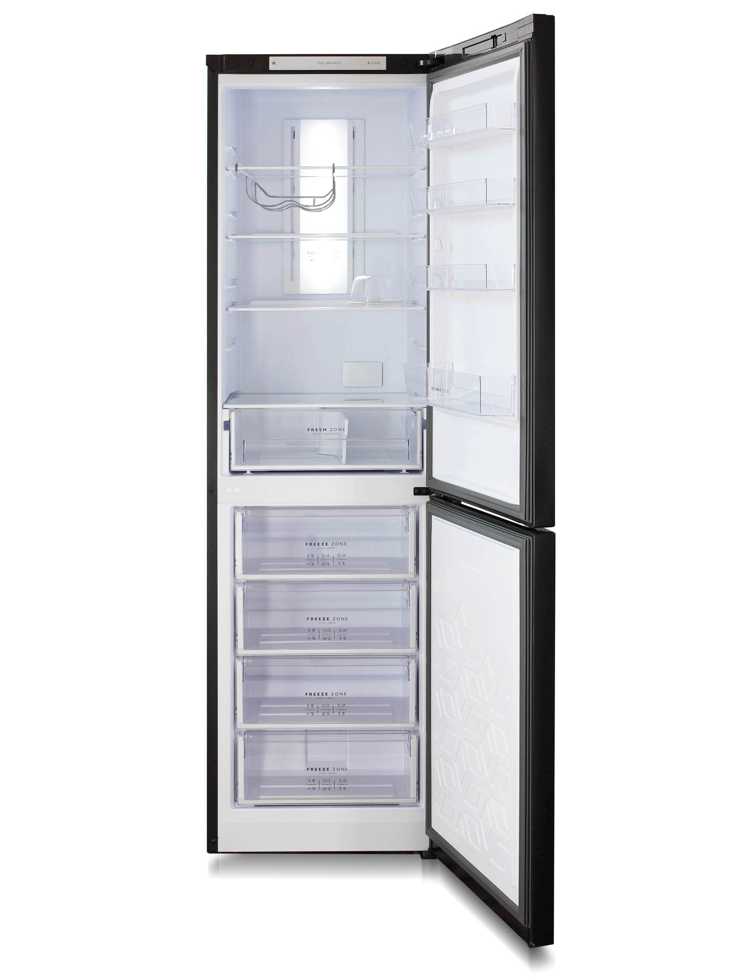 9066260 Холодильник с морозильником   Бирюса B980NF черный STDN-0037716 - Вид №1