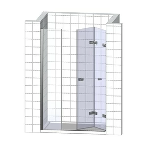 Душевая дверь в нишу 180x200 GK-863CP стекло прозрачное 6 мм GUTEWETTER TREND DOOR