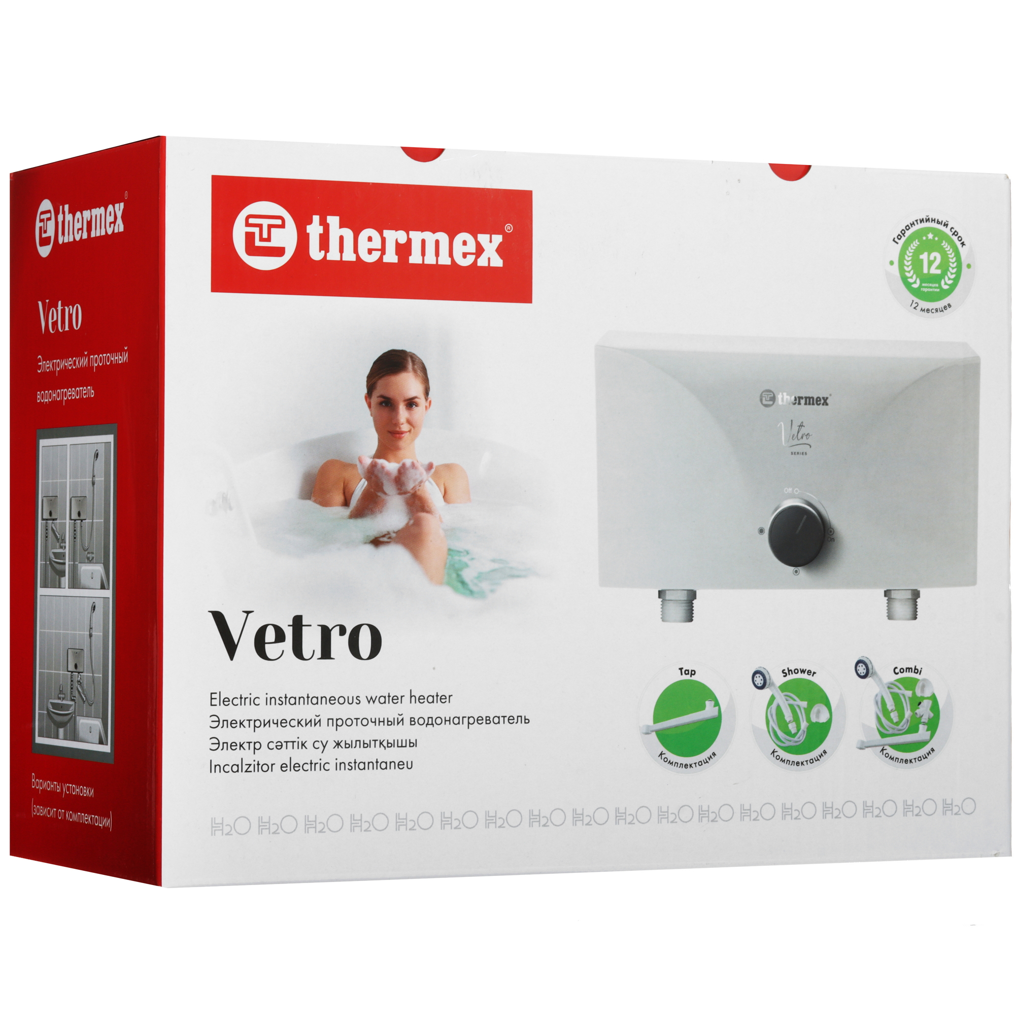 9083825 Водонагреватель электрический Thermex Vetro 5500 combi STDN-0149101 - Вид №12