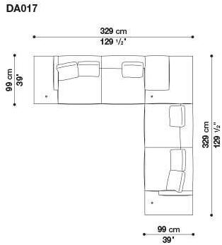 B&B Italia 3-х местный тканевый диван Dock sun-id-1376507 - Вид №96