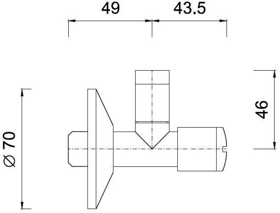 Rubinetteria Giulini Угловой клапан со стопором для фильтра Ego F3264l - Вид №1