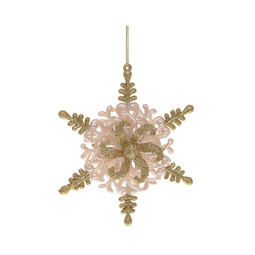 254588 Новогоднее украшение "Снежинка" №06 13 х 3 х 14.5 см РЕМЕКО 
