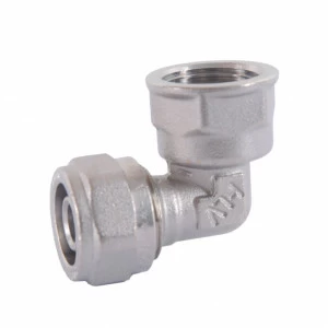 HLV-114352.№.02 Угольник обжимной HLV  с переходом на внутреннюю резьбу