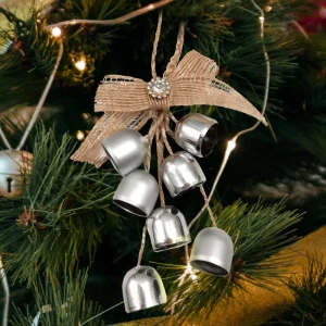 89381642 Украшение елочное «Колокольчики», 13x6.5 см, цвет серебристый STLM-1539767