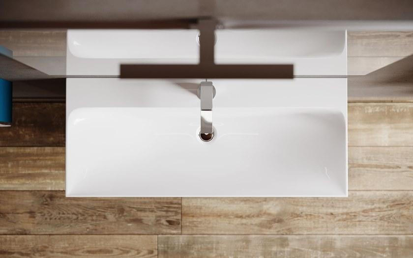 Mobiltesino Подвесная тумба под умывальник из ламината с зеркалом Cromo sun-id-1378639 - Вид №2