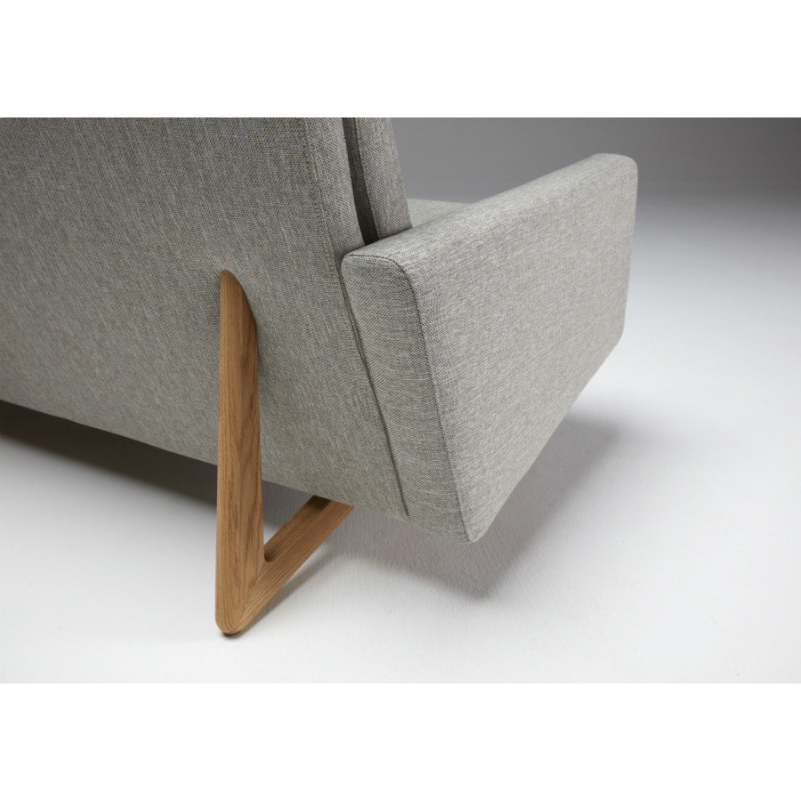 Диван трехместный Egsmark с мягкими подлокотниками, лакированный дуб, темно-песочный Kragelund 20003202244 - Вид №10