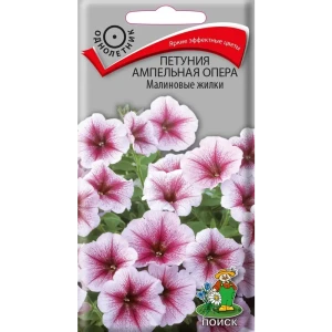 ПОИСК Петуния Ампельная Опера с малиновыми прожилками 83227405