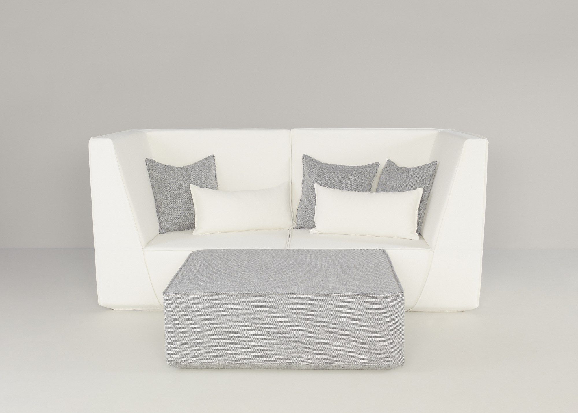 Модульный квадратный пуф из ткани Cubit by Mymito ARCH-00073733 - Вид №7