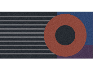 Узорчатый прямоугольный коврик для ванной комнаты