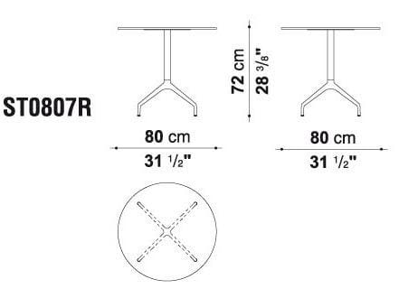 Круглый стол HPL для контракта B&B Italia Project ARCH-00045665 - Вид №2