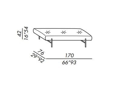 Мягкая ткань Dormeuse Meridiani Nina ARCH-00091449 - Вид №2
