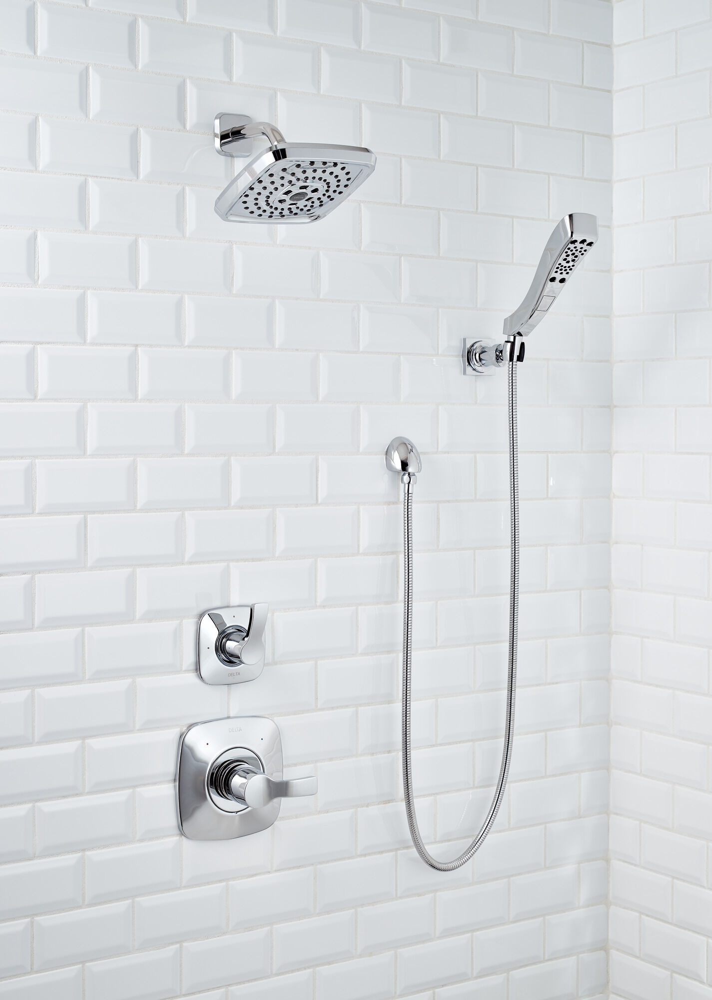 T14252-PN Накладка для душа Monitor® 14 серии H2Okinetic® Delta Faucet Tesla Полированный никель - Вид №8
