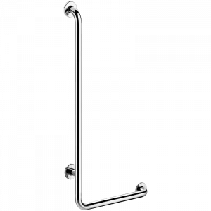 5071DP2 L-образный поручень для душа, полированная сталь, в. 1150 мм DELABIE