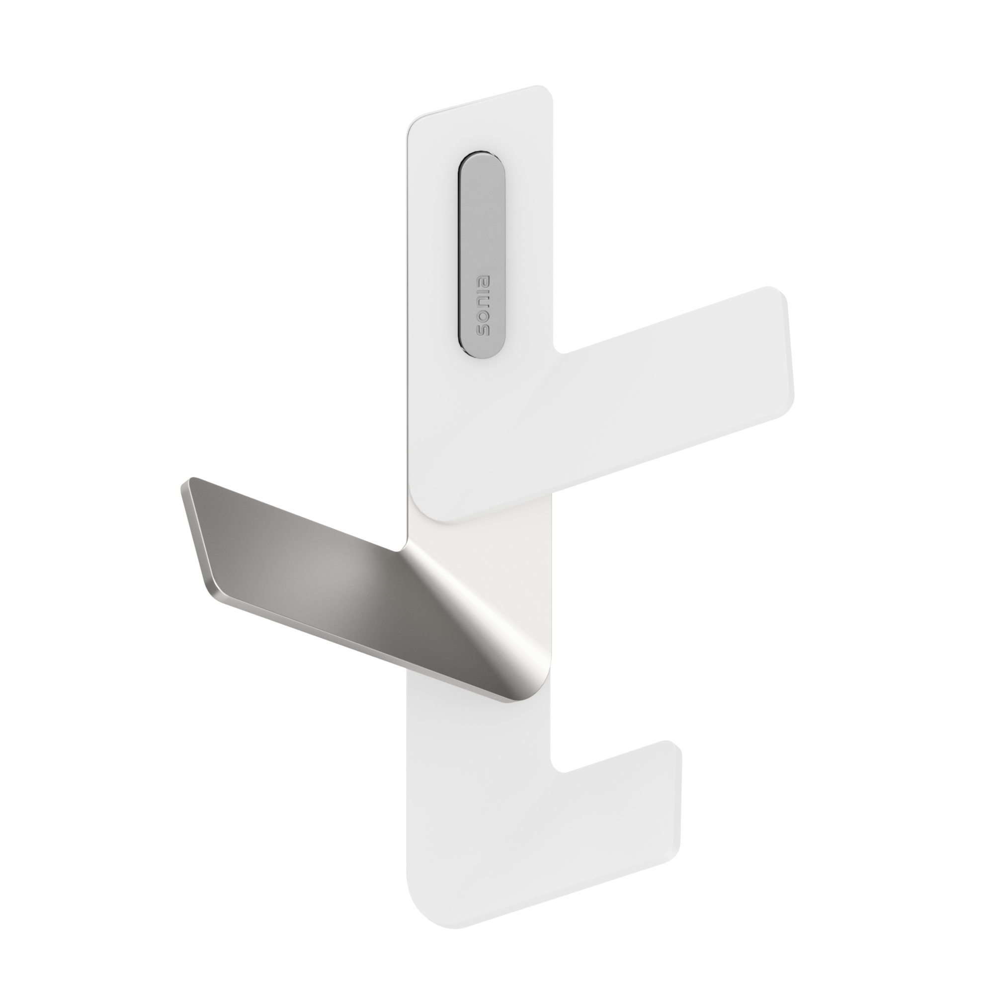 188529 Тройной крючок 21 см цвет Белый/Серый Sonia FLAMA Испания