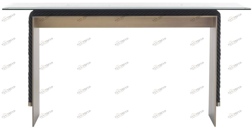 Gianfranco Ferré Home Прямоугольная консоль из металла и стекла Glasgow sun-id-1398547