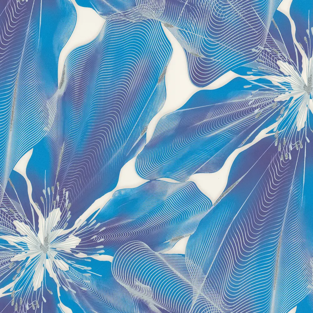 Обои флизелиновые Euro Decor Glossy синие 1.06 м ED7171-20 85310007 STLM-2038897 - Вид №1